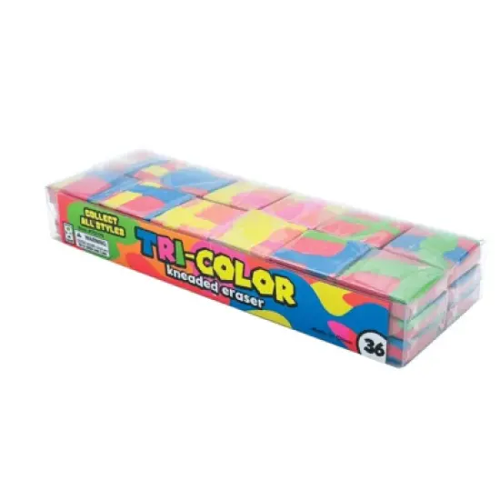 Geddes Tri-Color Kneaded Eraser - 36 per display image {2}