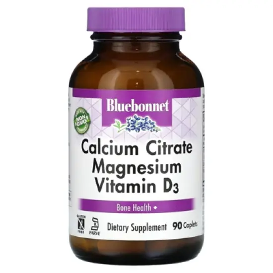 Calcium Citrate Magnesium Plus Vitamin D 90 Caps - Bluebonnet image {4}