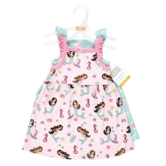 Hudson Baby Baby Girls Cotton Dresses, Mermaid Princess image {1}