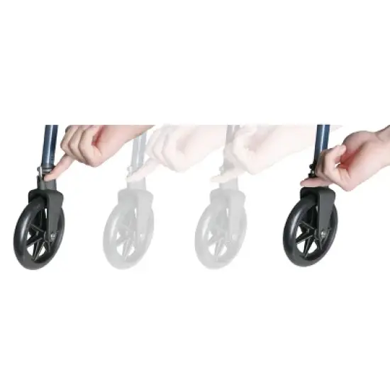 Stander Walker Locking Swivel Wheel Kit for Stander's Wonder Walkers, Pair of 2 image {2}