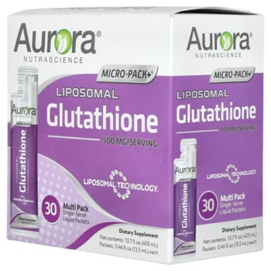 Aurora Nutrascience Micro-Pack+&reg;, Liposomal Glutathione, 30 Packets, 0.46 fl oz (13.5 ml) Each image {4}