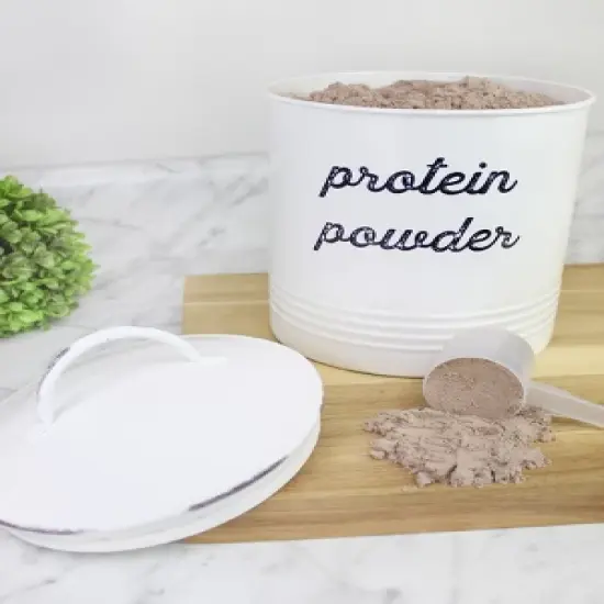 Auldhome Design-2.5qt Enamelware Protein Powder Canister image {1}
