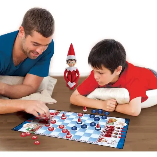 MasterPieces Officially licensed Elf on the Shelf Checkers Board Game for Families and Kids ages 6 and Up image {5}