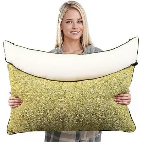 Acoinel Wall-Mounted Twin Headboard Pillow, Ergonomic Adjustable Neck Support image {4}