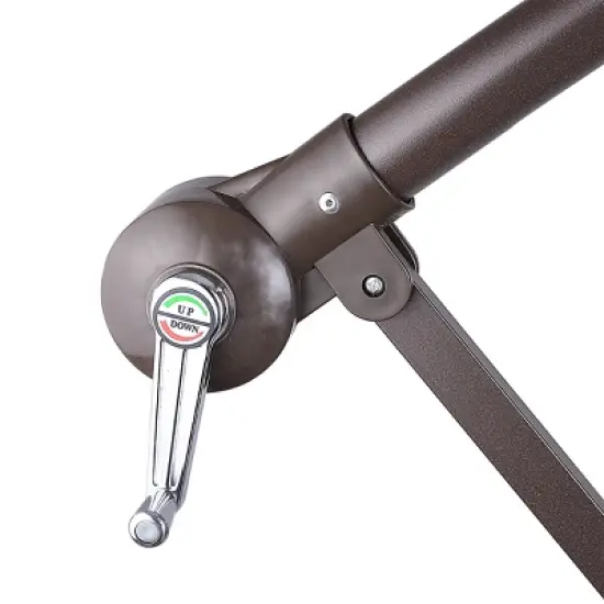 Fleming Supply Swivel Patio Umbrella With Offset Pole - 10', Blue image {2}