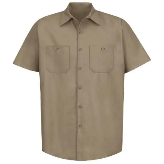 Red Kap&reg; Men's Short Sleeve Industrial Work Shirt image {9}