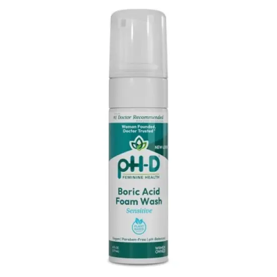 pH-D Feminine Health Boric Acid Sensitive Foam Wash - 6oz image {7}