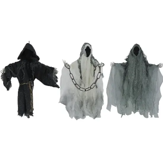 21" Hanging Faceless Reaper Decorations - Set of 3 image {1}