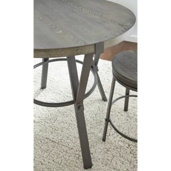 5pc Portland Counter Height Dining Set Gray - Steve Silver image {3}