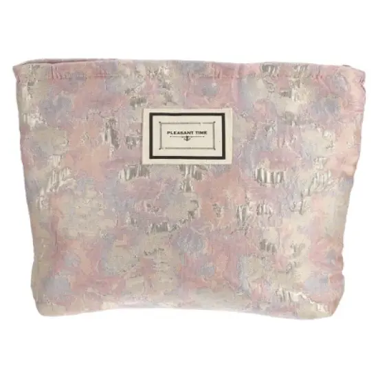 Unique Bargains Women's Floral Zipper Makeup Bags and Organizers 1 Pc image {1}