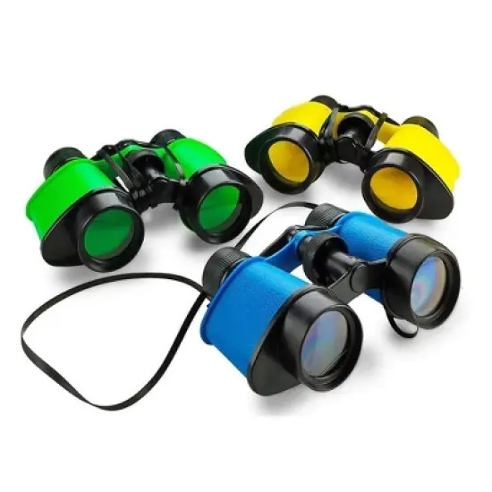 Kicko 3.5" x 5" Binoculars Toy for Bird Watching and Jungle Pretend Play- Pack 12 image {1}