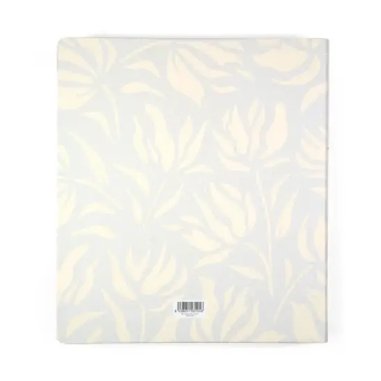 Yoobi Evolve 1" O-Ring Binder 220 Sheet Capacity Light Blue Graphic Floral image {6}