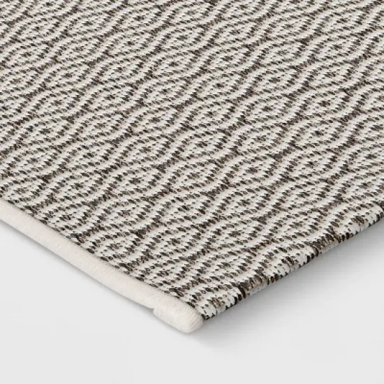 Outdoor Rug Diamond Gray - Threshold&trade; image {1}