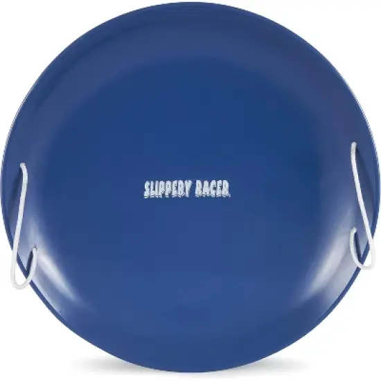 Slippery Racer ProDisc 26 Inch Heavy Duty Aluminum Iron Alloy Met0al Kids Saucer Snow Sled with Dual Riveted Soft Grip Rope Handles. image {7}