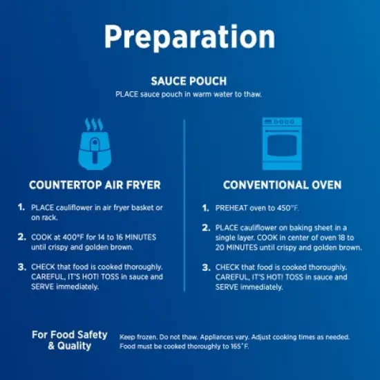 Birds Eye Frozen Cauliflower Wings Buffalo Style - 13.5oz image {4}