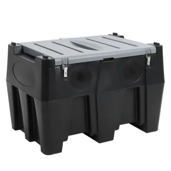 Transfer Tank, 128 Gallon Capacity, Transfering Tank with 12v DC 10 GPM Transfer Pump & 13.1Ft Rubber Hose image {6}