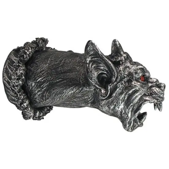Design Toscano Gothic Gargoyle Cathedral Devil Dog Illuminated Wall Sculpture image {5}