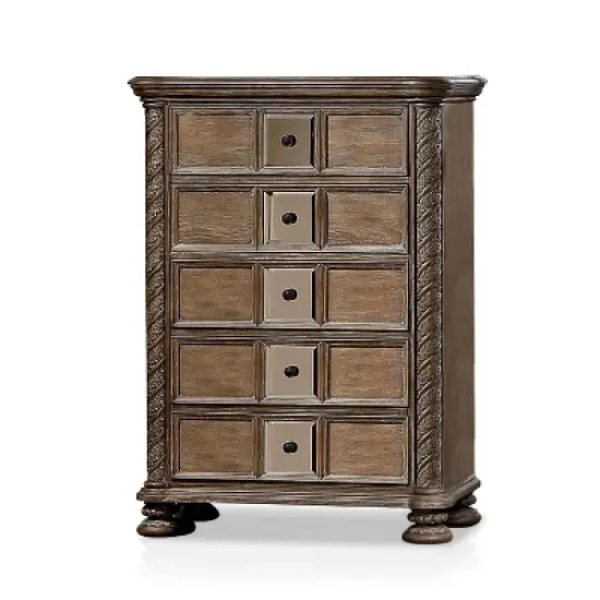 6pc Lellen Bedroom Set Beige/Rustic Natural Tone - HOMES: Inside + Out image {14}