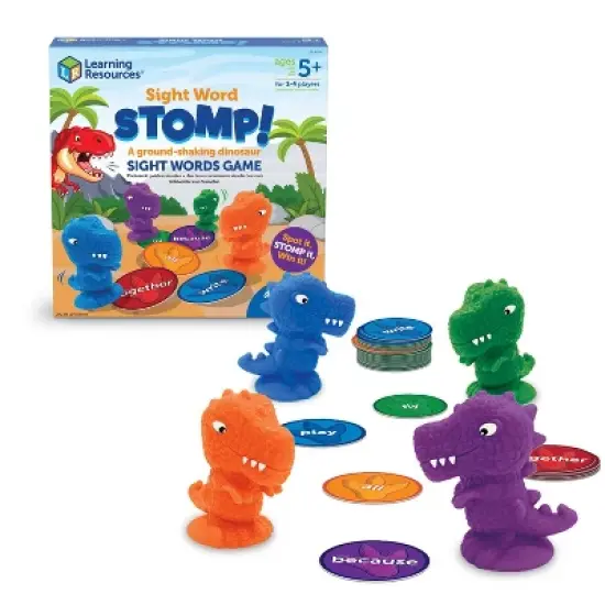 Learning Resources Sight Word Stomp! Game: Educational Language Skills, Board Game for 1-4 Players image {6}