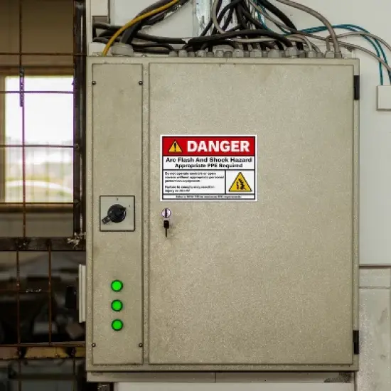 Avery Arc Flash/Danger Labels, Waterproof, UV Resistant, Preprinted, 3.5" x 5", 40 Warning Decal Labels image {2}