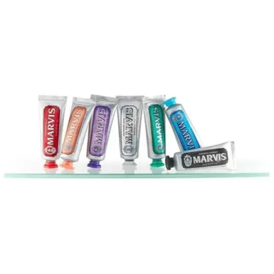 MARVIS Toothpaste Gift Set (7 x 1.3 oz) - TRAVEL SIZE SET, freshens breath and helps remove plaque. | Tooth Paste for Teeth image {2}