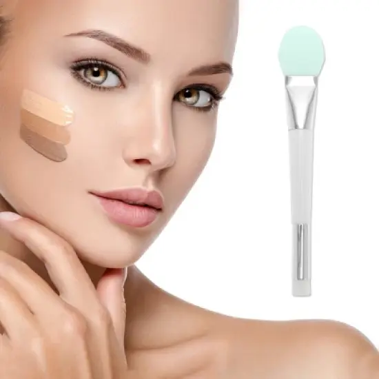 Unique Bargains Lightweight Double Head Facial Mask Brush 1 Pc image {1}