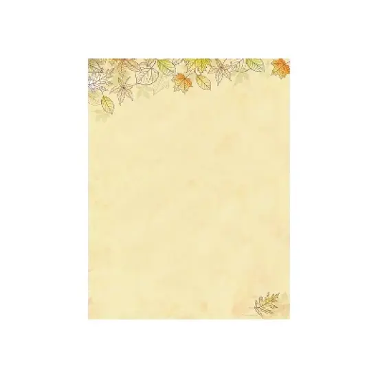 Great Papers! Crispy Fall Leaves Holiday Letterhead Multicolor 80/Pack (2019089) image {2}