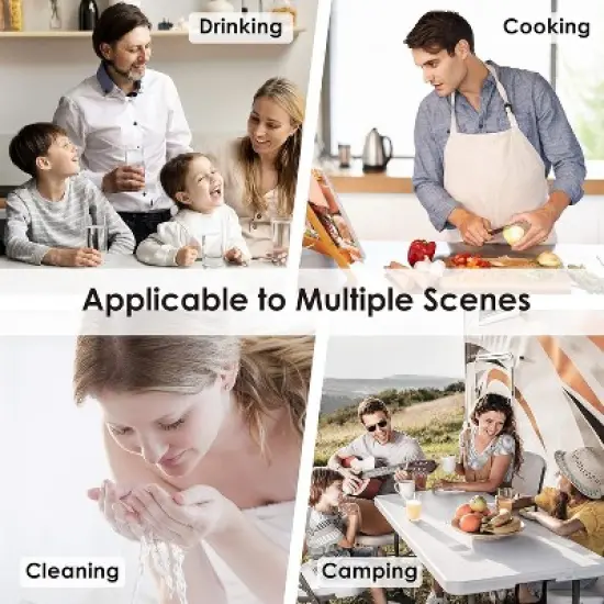 Waterdrop Water Filter Pitcher, 200-Gallon Long-Life,7-Cup, White image {8}