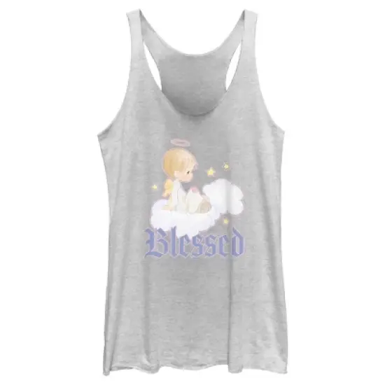 Women's Precious Moments Blessed Angel Boy Racerback Tank Top image {3}