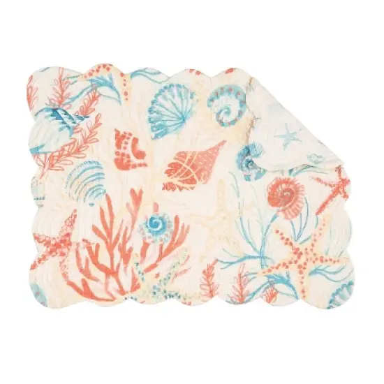 C&F Home Shelly Shores Placemat, Set of 6, 13" x 19" image {3}