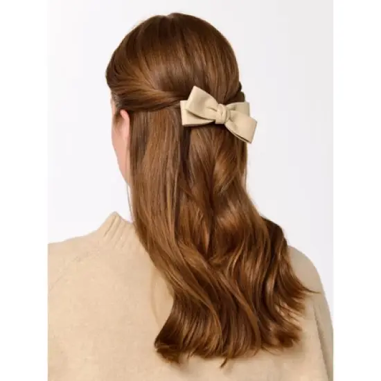 Shiraleah Faux Leather Bow Clip image {2}