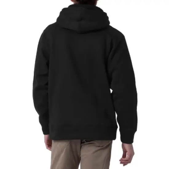 Wrangler Workwear Men's Long Sleeve Fleece Pullover with Lined Drawstring Hood image {1}