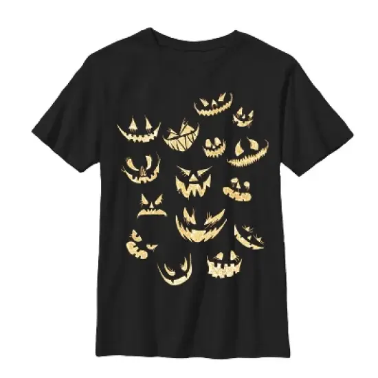 Boy's Lost Gods Jack-o'-Lantern Faces T-Shirt image {3}