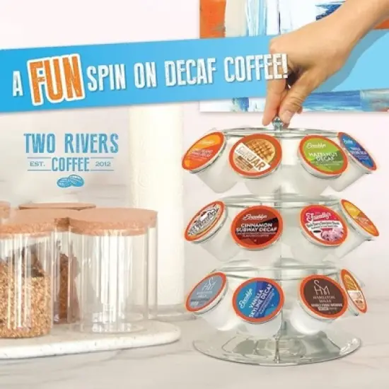 Two Rivers Coffee DECAF Flavored Coffee Pods for Keurig Brewers, Variety , 40 Ct image {3}