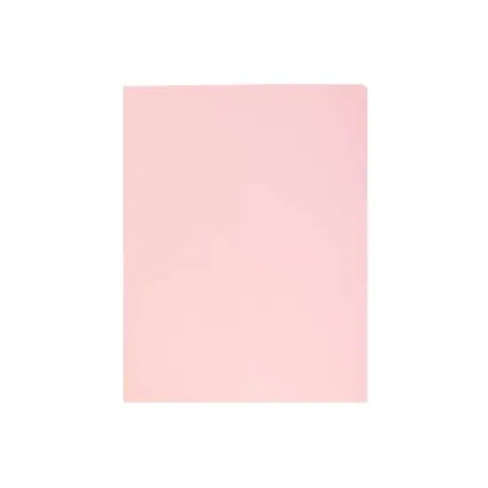 JAM Paper Premium Matte Cardstock Two-Pocket Presentation Folders Baby Pink 28876675D image {4}