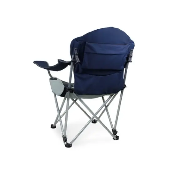 Picnic Time Reclining Camp Chair with Carrying Case - Navy image {2}