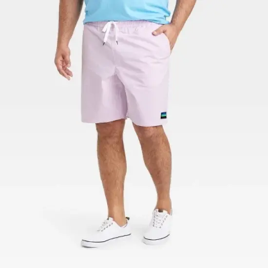 Houston White Adult Ribstop Windowpane Pull-On Shorts - Light Purple image {4}