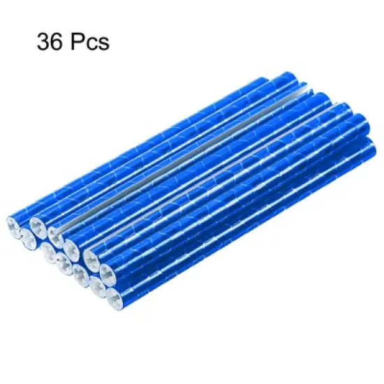 Unique Bargains 360&deg; Visibility Decoration Reflective Spoke Skins for Road Mountain Bike 36 Pcs image {2}