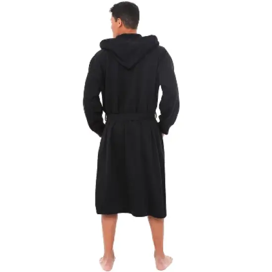 Mens Warm Sweatshirt Cotton Robe with Hood image {1}