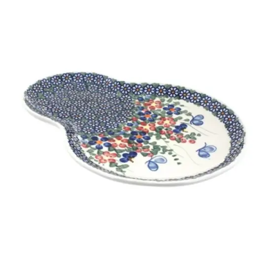 Blue Rose Polish Pottery 209 Vena Breakfast Plate image {2}