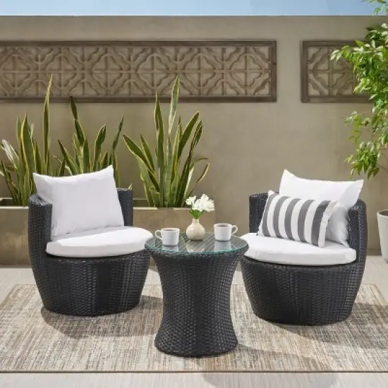Maliang 3 Piece Patio Seating Set for Backyard, Garden, Porch, Balcony image {12}
