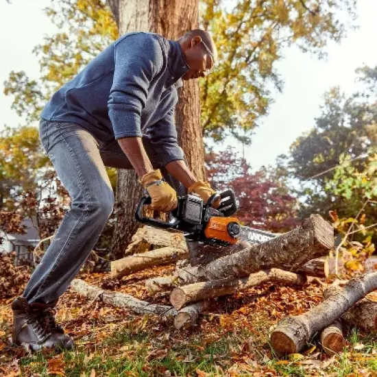 Worx WG384 40V Power Share 14" Cordless Chainsaw with Auto-Tension image {2}