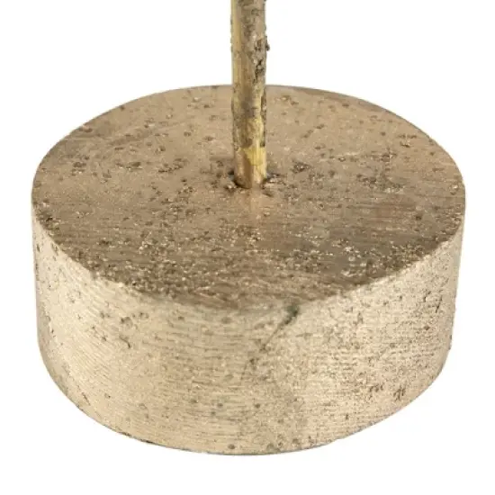 Northlight Layered Tree with Wooden Base Christmas Decoration - 18" - Bronze Finish image {3}