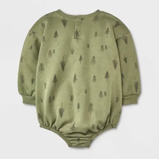 Grayson Collective Baby Boys' Bubble Romper - Green image {1}
