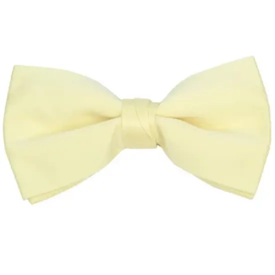 Young Boy's Pre-tied Clip On Bow Tie - Formal Tuxedo Solid Color image {11}