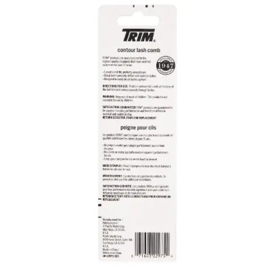 Trim Contour Eyelash Comb with Metal Bristles image {1}