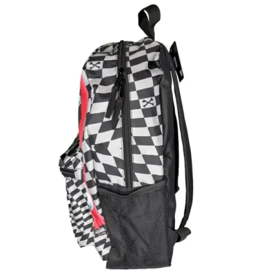 Black & White Nightmare Before Christmas Checkered 16" School Backpack for Kids image {3}