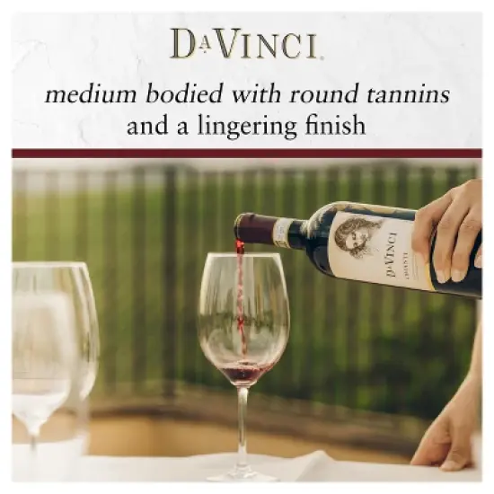 DaVinci Chianti Italian Red Wine - 750ml Bottle image {7}