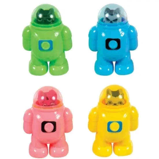 Blast Off with Erasing Fun! Major Tom Cat Sharpener & Eraser Combos (8 Pack) image {1}