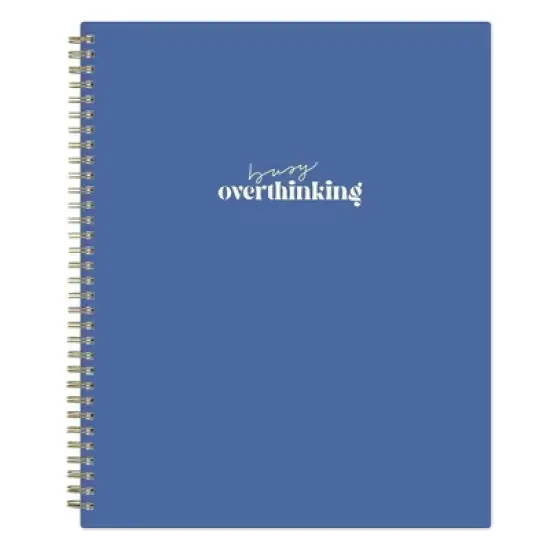 Blue Sky The Everygirl 8.5"x11" 2025-2026 Weekly/Monthly Wirebound Planner Solid Busy Blue image {10}